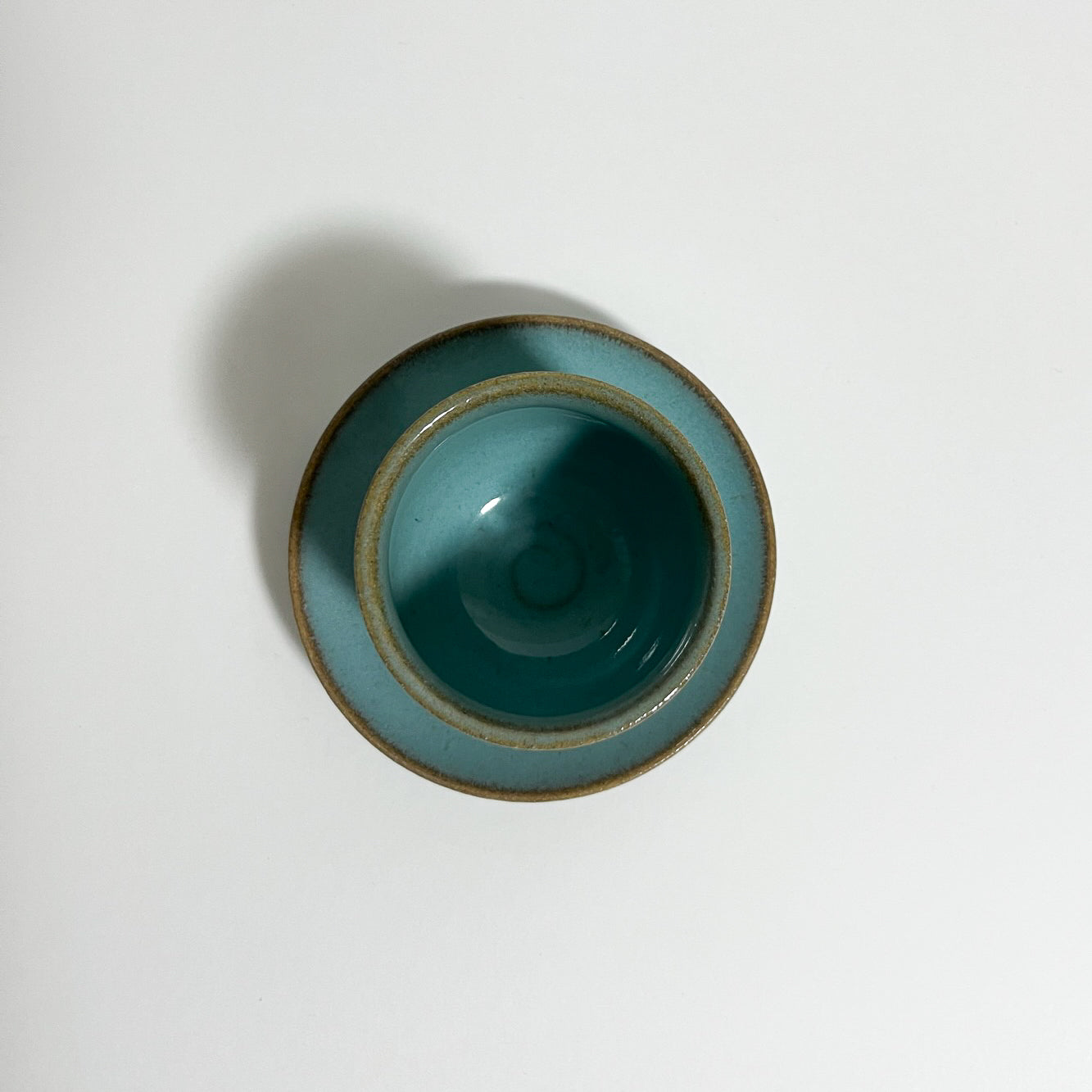 庚申窯(福岡)　カップ&ソーサ―　ブルー